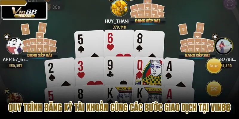 Thao tác đăng ký và thanh toán nhanh trên Game bài VIN88