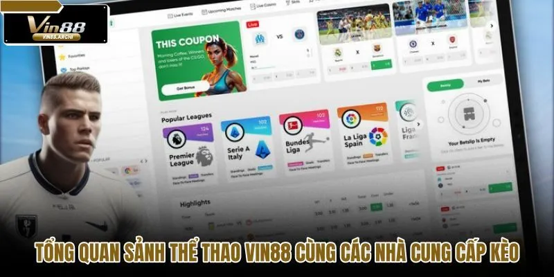 Giao diện so sánh tỷ lệ kèo trực tuyến tại thể thao VIN88